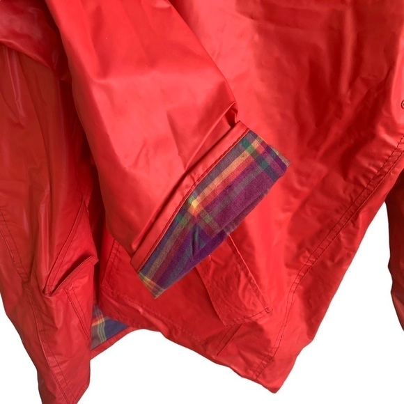 Talbots Women’s Raincoat Plaid Liner with Hood Size Medium - Picture 4 of 5
